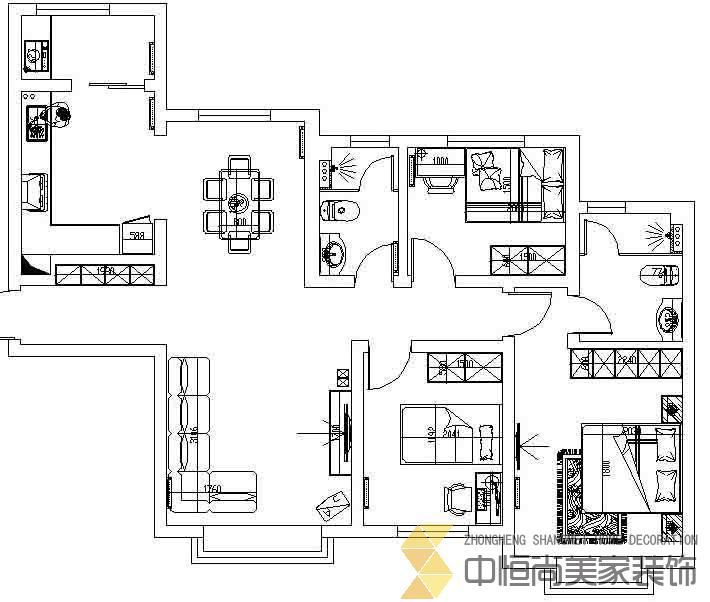 西安,西安家裝,西安家裝設(shè)計(jì),西安小戶型設(shè)計(jì)公司,裝修案例津南新城 效果圖