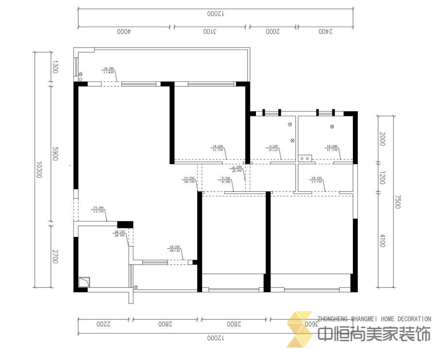 西安,西安家裝,西安家裝設(shè)計,西安小戶型設(shè)計公司,裝修案例新中式效果圖